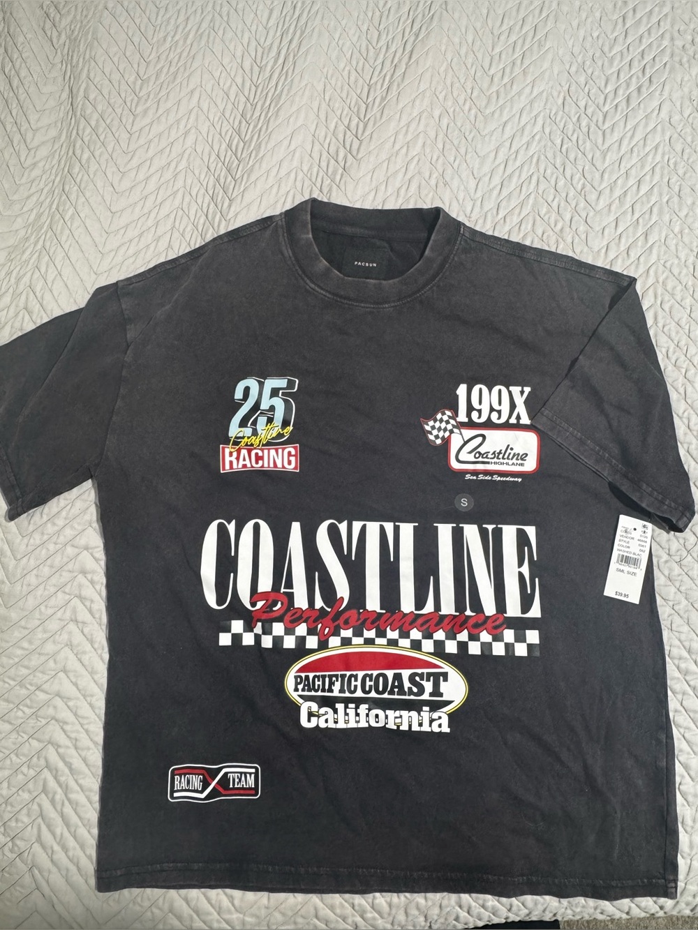 Performance Pacific Coast California Graphic Tee - Black BNWT